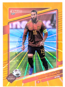 2021-22 Panini Donruss Road to Qatar - Sergio Ramos #144 Holo Orange Laser - Foto 1 di 2