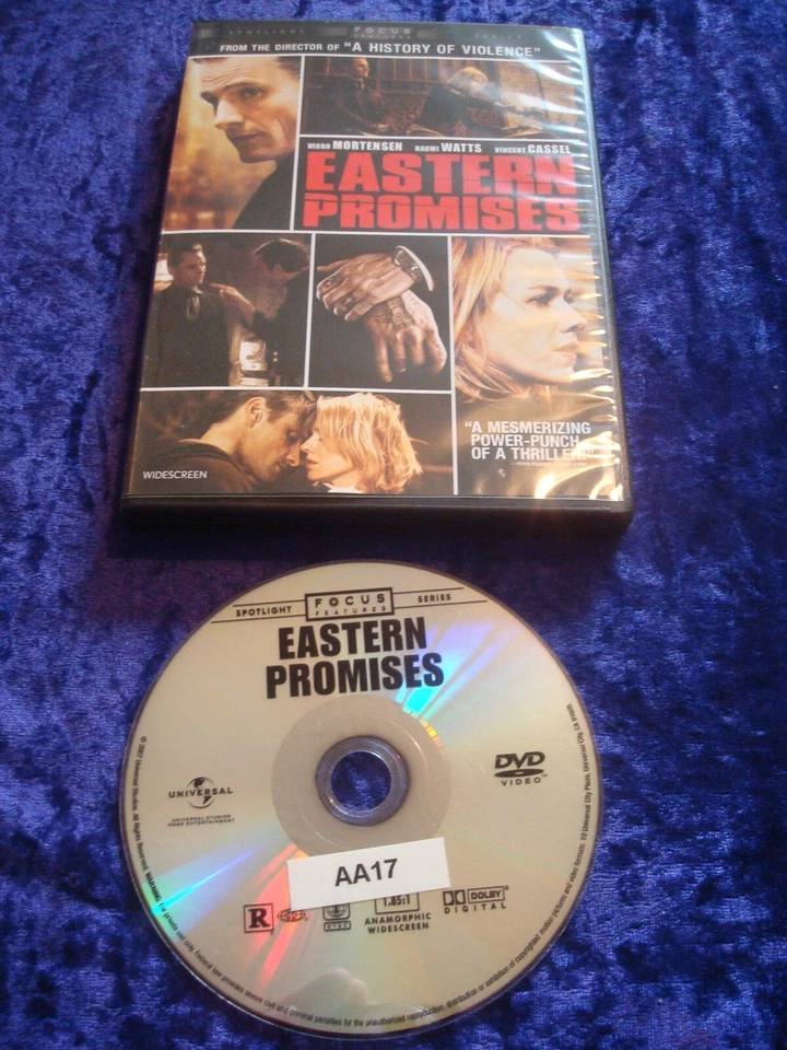 DVD EASTERN PROMISES MORTENSEN WATTS CASSEL NTSC REGION 1 IMPORT THRILLER - Image 1 of 1