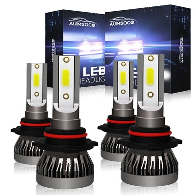 For Chevrolet Trailblazer 2002-2009 High Low 6000K LED Headlight Bulbs Combo Kit — 第 1/4 张图片