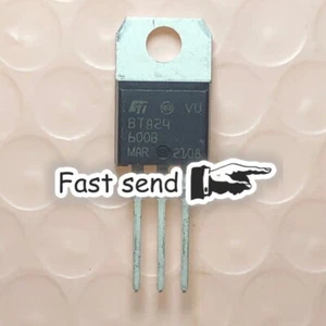 10pcs BTA24 BTA24-600B BTA24-600 25A Triac 600V TO-220 ST - Picture 1 of 1