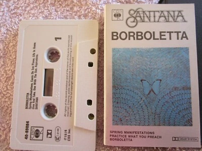 Santana ‎– Borboletta Label: CBS ‎– 40-69084 Audio Tape Cassette Album - Image 1 of 4