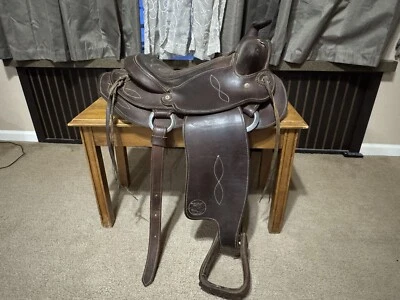 "Hermosa silla de montar Colorado Saddlery Bear Valley Western de 14""" Foto 1 de 4