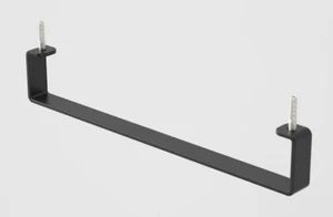 Caroma SUNSTONE TOWEL RAIL BLACK 400mm Square Edge, Stylish, Matte Black - Picture 1 of 1
