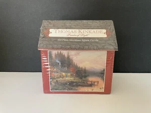 Thomas Kinkade 100 Piece Miniature Jigsaw Puzzle The End Of A Perfect Day - Picture 1 of 6