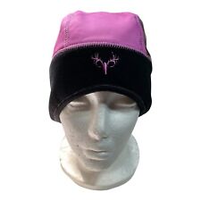 Women Realtree Hotshot Beanie Hat Xtra Camo Ponytail Opening Skull Cap Pink