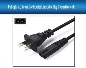 AC Power Cord Cable Plug For YABER V2 WIFI Mini Projector Wireless Mirroring - Picture 1 of 6