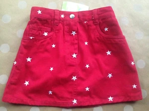 NWT Gymboree 2004 July 4th Red Skirt Embroidered Stars 5 - Picture 1 of 2