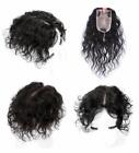 Curly Wavy Hair Large Top Piece Wiglet Topper  100% Human Hair Topper For Women 