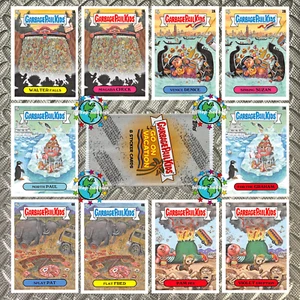 2023 SERIES 1 GARBAGE PAIL KIDS GO ON VACATION FAMOUS LANDMARKS 10-CARD SET+WRAP - Picture 1 of 1