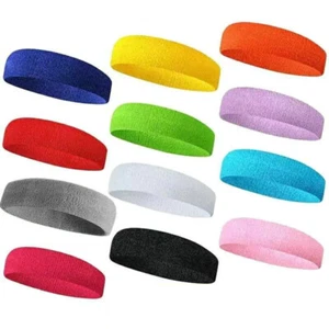 Sports Headband Work Out Tennis Yoga Basketball Gym Fitness Band for Men Women - Picture 1 of 20