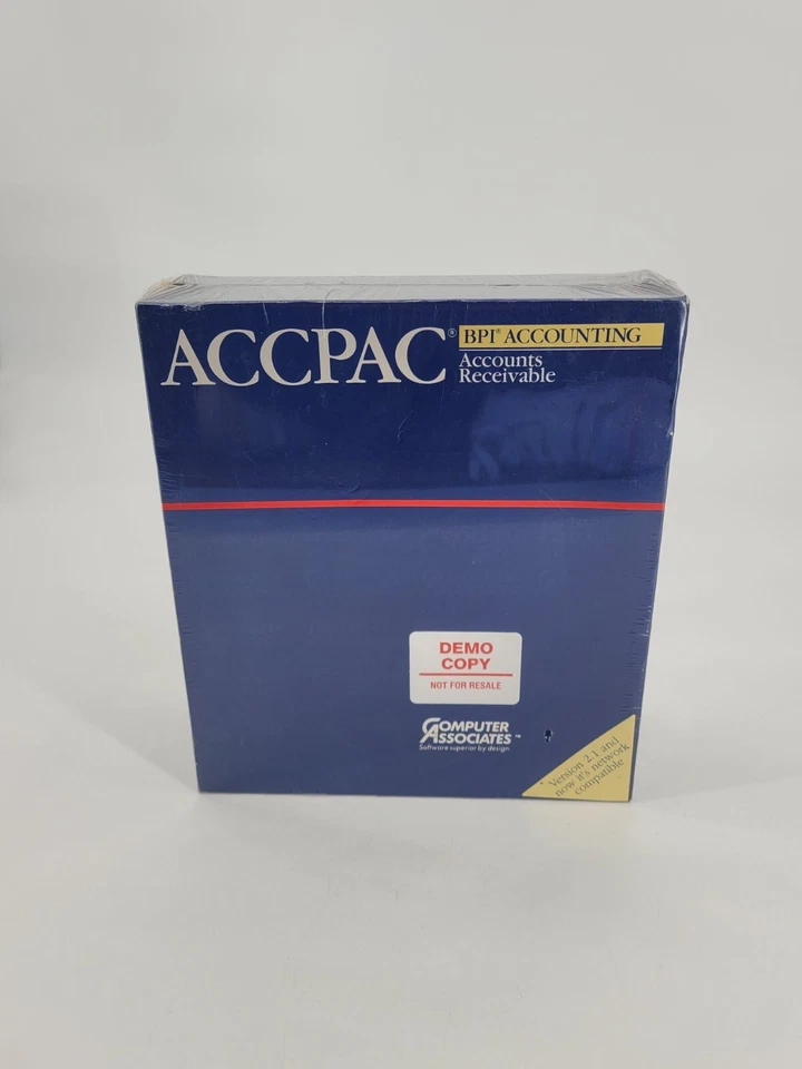 ACCPAC BPI Accounting US Payroll, Computer Associates CA 1987, Demo Copy, SEALED - Image 1 of 4