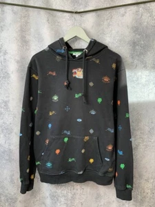 Kenzo Paris Eye Hoodie L Emboridered Tiger All Over Print Black - Picture 1 of 16