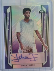 2022 Leaf Basketball Yohan Traore Auto Rookie Purple /30 - Picture 1 of 2