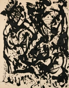 Jackson Pollock Number 17 Canvas Print 16 x 20 - Foto 1 di 4