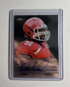 2013 Leaf Metal Draft Star Lotulelei Autograph Rookie Auto RC Utah Football Card - Picture 1 of 2