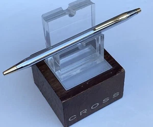 Croce Penna a sfera placcata oro 23 kt medaglia classica secolo cromata, pls leggi d - Foto 1 di 10