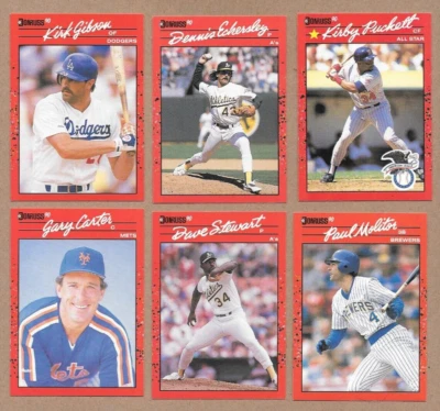 1990 Donruss HOF's & Stars #103, 147, 150, 210, 368, 683 NRMT-MT - Image 1 of 2