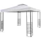 3X3m Outdoor 2 Tier Vented Canopy Gazebo Bbq Party Garden Tent Shelter Sunshade