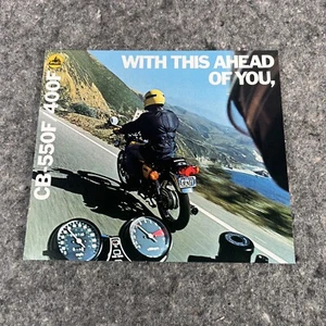 Vintage 1976 1977 HONDA CB-550F/400F Motorcycle Sales Brochure Original - Bild 1 von 8