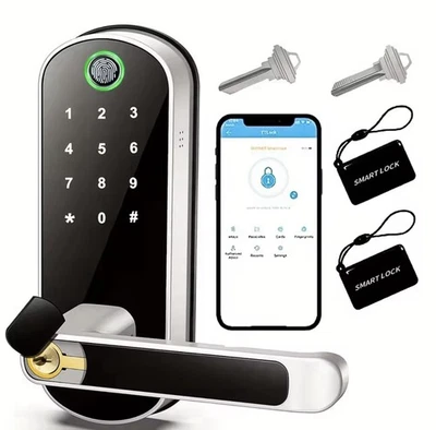 Serratura Smart Intelligente WIFI FINGERPRINT Door Look Touchscreen Keyless - Immagine 1 di 4