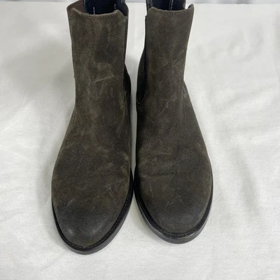 Thursday Boot Company Mujer 7.5 Chelsea Verde Oliva Gamuza Tobillo Pull On Foto 1 de 4