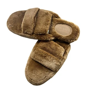 AUDEN Astoria Faux Shearling Loafer Slippers Brown 8 - Picture 1 of 5