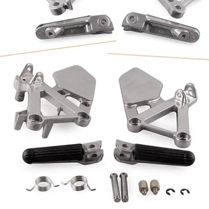 Fit Honda CBR 250RR 1988 1989 MC19 Motor Front Rider Footpegs Footrests Brackets - Picture 1 of 7