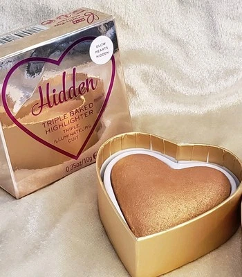 I Heart ❤ REVOLUTION Triple Baked Highlighter HIDDEN powder 0.35 oz 10g NEW NIB - Image 1 of 4