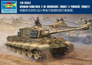 Coche blindado trompetista de segunda mano 1/16 tanque torreta rey tigre alemán modelo 00910 - Imagen 1 de 4