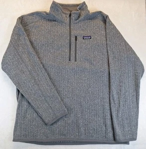 Patagonia Better Sweater Mens Size XXL Quarter 1/4 Zip Fleece Gray Sty# 25300 - Picture 1 of 11