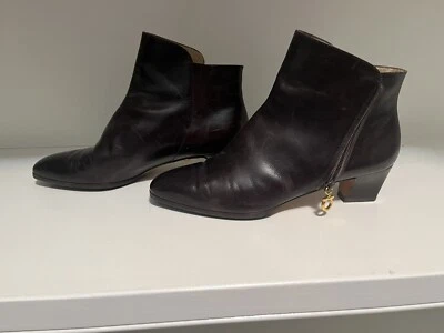 Salvatore Ferragamo Botines Marrón Oscuro Foto 1 de 4