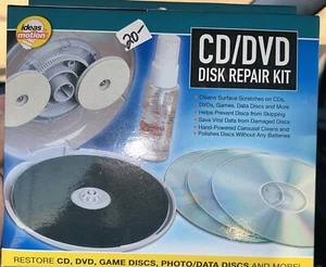 Ideas in Motion CD/DVD Disk Repair Kit NEW - Photo 1/3