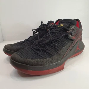 US Men 9.5 - AIR JORDAN 32 XXXII LOW Last Shot Black Red Sneaker - Picture 1 of 11