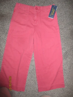 Pantalones capri Polo Ralph Lauren para niña talla 8 rojos Foto 1 de 3