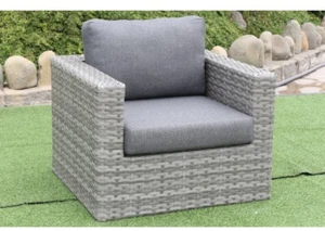 Sunhaven Outdoor Faux Wicker Water Resistant Cushion Club Chairs Pair (Set of 2) - Picture 1 of 9