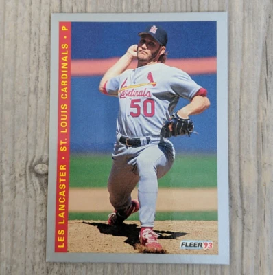 1993 Fleer Final Edition St. Louis Cardinals Baseball Card #126 Les Lancaster - Image 1 of 2