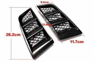 New Pair Universal RR Type Hood Vents Scoop Bonnet Air Vents Air Flow Vent Duct - Picture 1 of 8