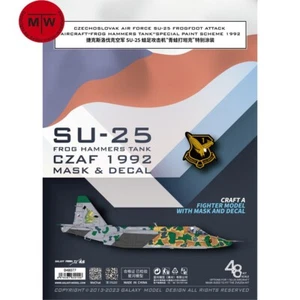 Galaxy 1/48 SU-25 Froschhammer Tank CZAF 1992 Maske & Aufkleber für Zvezda 4807 Modell - Bild 1 von 7