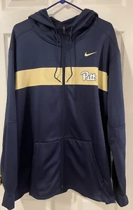 Pitt Panthers Kapuzenjacke Herren XXL Blau Polyester Full Zip Nike mit Taschen - Bild 1 von 20