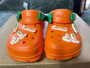 Crocs X ZANAHORIAS Mujer 12/Hombres 10 Colaboración Clásico Todo Terreno Zueco - Imagen 1 de 6