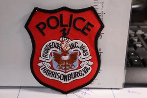 parche policía harrisonburg policía virginia 1849 - Imagen 1 de 1