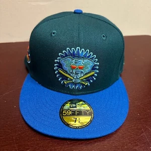 New Era Herren blau schwarz Oakland Leichtathletik verzauberter Wald MLB Passformmütze - Bild 1 von 5