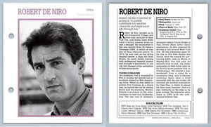Robert De Niro - 1980's Atlas Editions Movie Star Card - Picture 1 of 1