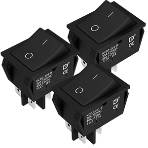 DPST KCD4 Rocker Switch 40A 12V DC 4 Pin 2 Position Switch on off Toggle Switch - Picture 1 of 6