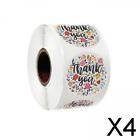 3x500pcs Thank You Stickers Round Floral Seal Labels for Wedding Favor Party