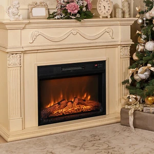 23" Electric Fireplace Recessed Insert 3-Level Realistic Flame w/ Remote Control - Picture 1 of 7