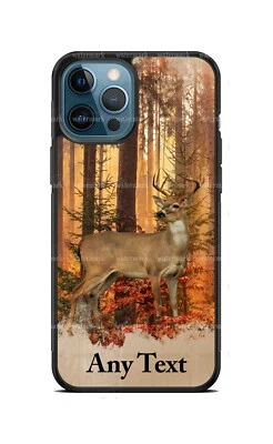 Deer Hunting Season Fall Personalized Phone Case For iPhone 14 Samsung Google - Image 1 of 4