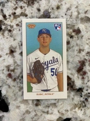 2021 TOPPS 206 SERIES 1 PIEDMONT BACK INSERT ROOKIE CARD ROYALS KRIS BUBIC - Image 1 of 2