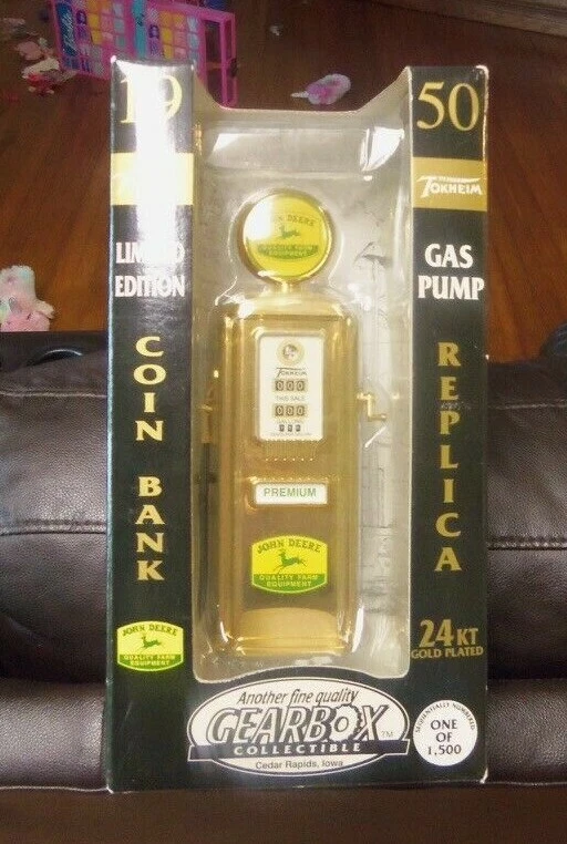 Vtg John Deere Gas Pump Bank 1950 replica Ltd to 1500 TOKHEIM Gearbox 24k GP NIB - Image 1 of 4