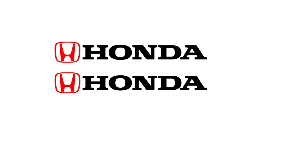 adesivi  / auto  - 2  adesivi Honda - Stickers Honda logo Auto - Immagine 1 di 1